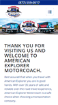 Mobile Screenshot of americanexplorermotorcoach.com